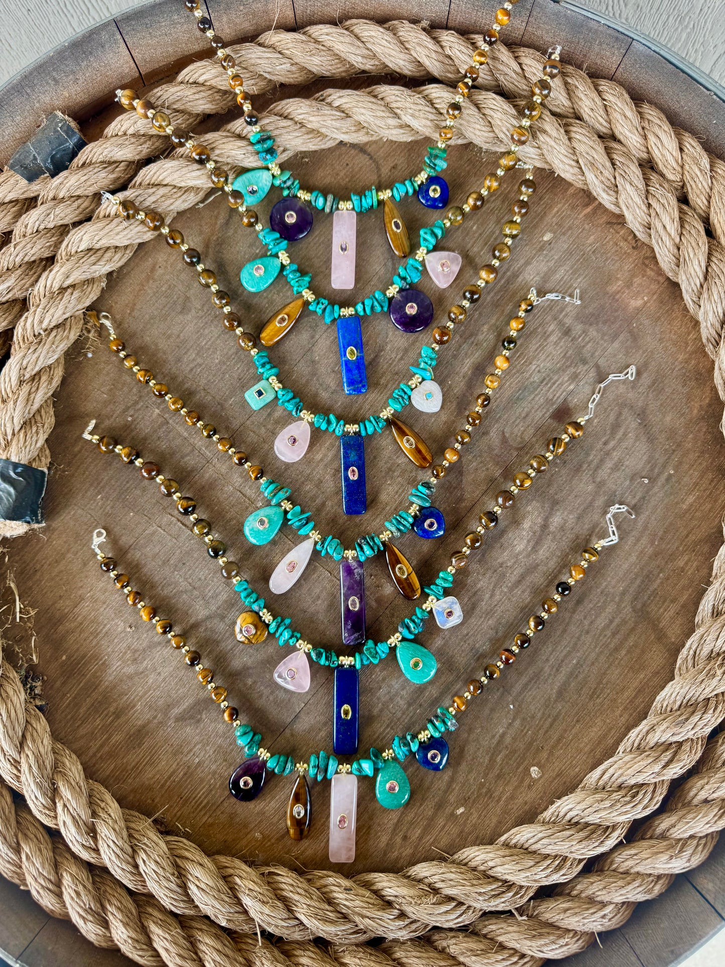 Multi Stone Necklace