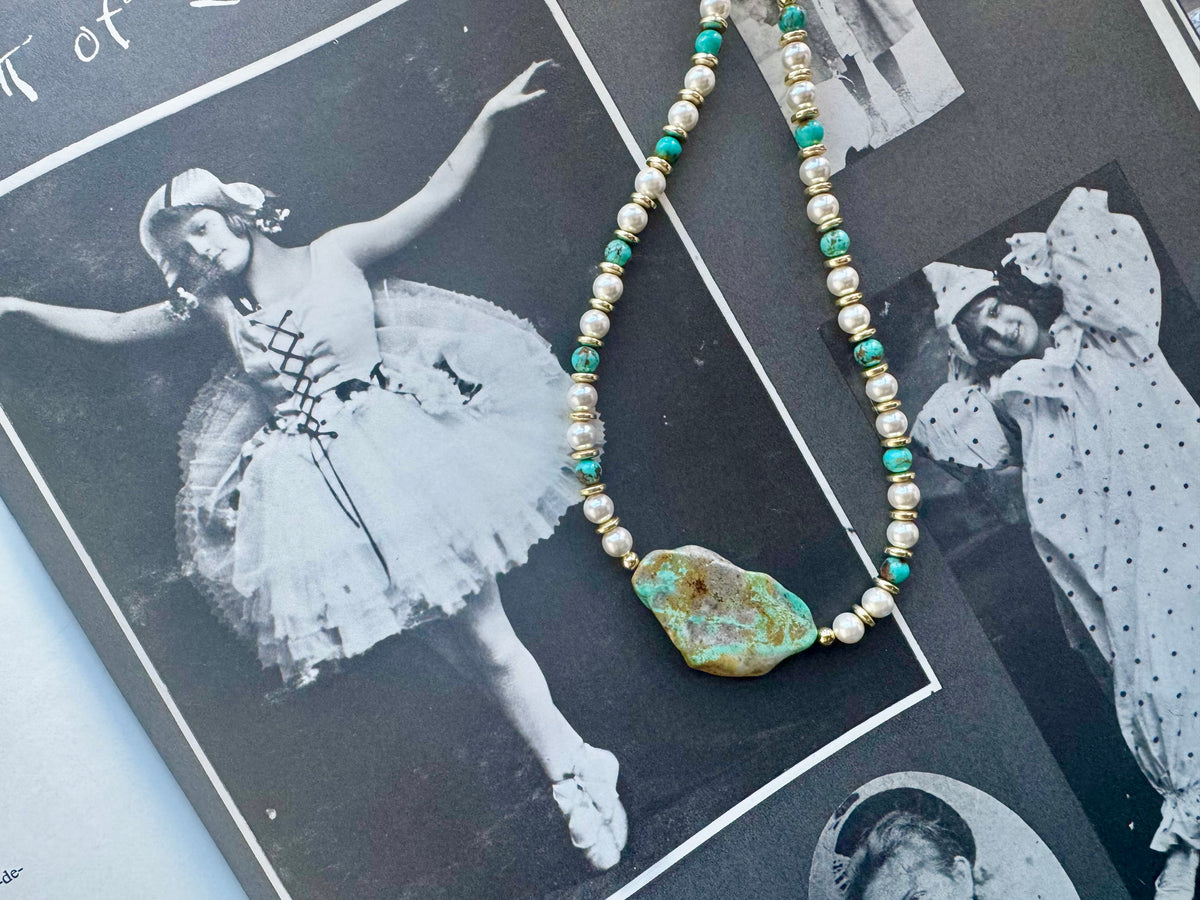 Turquoise slab choker