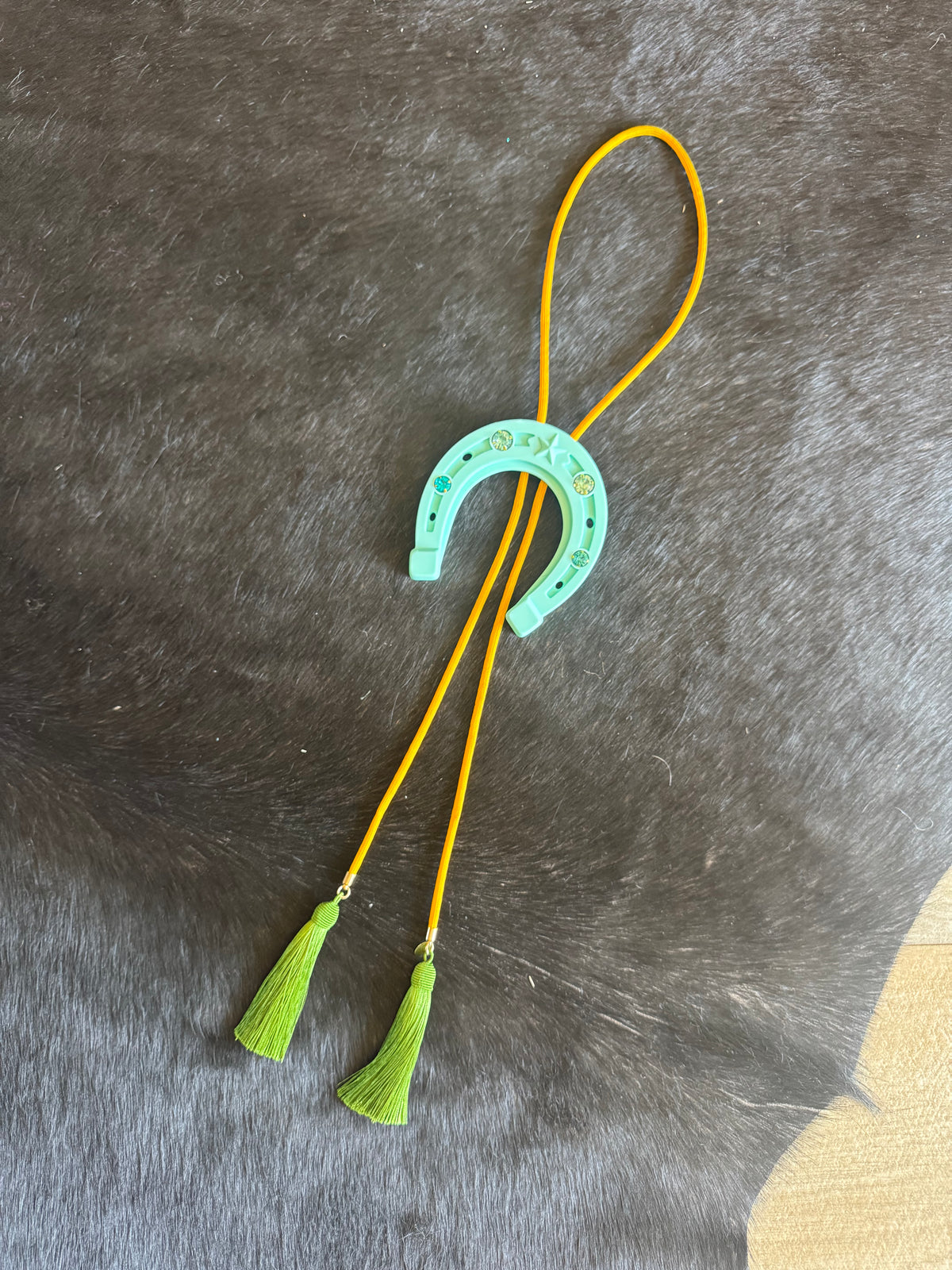 Blue Horseshoe Bolo