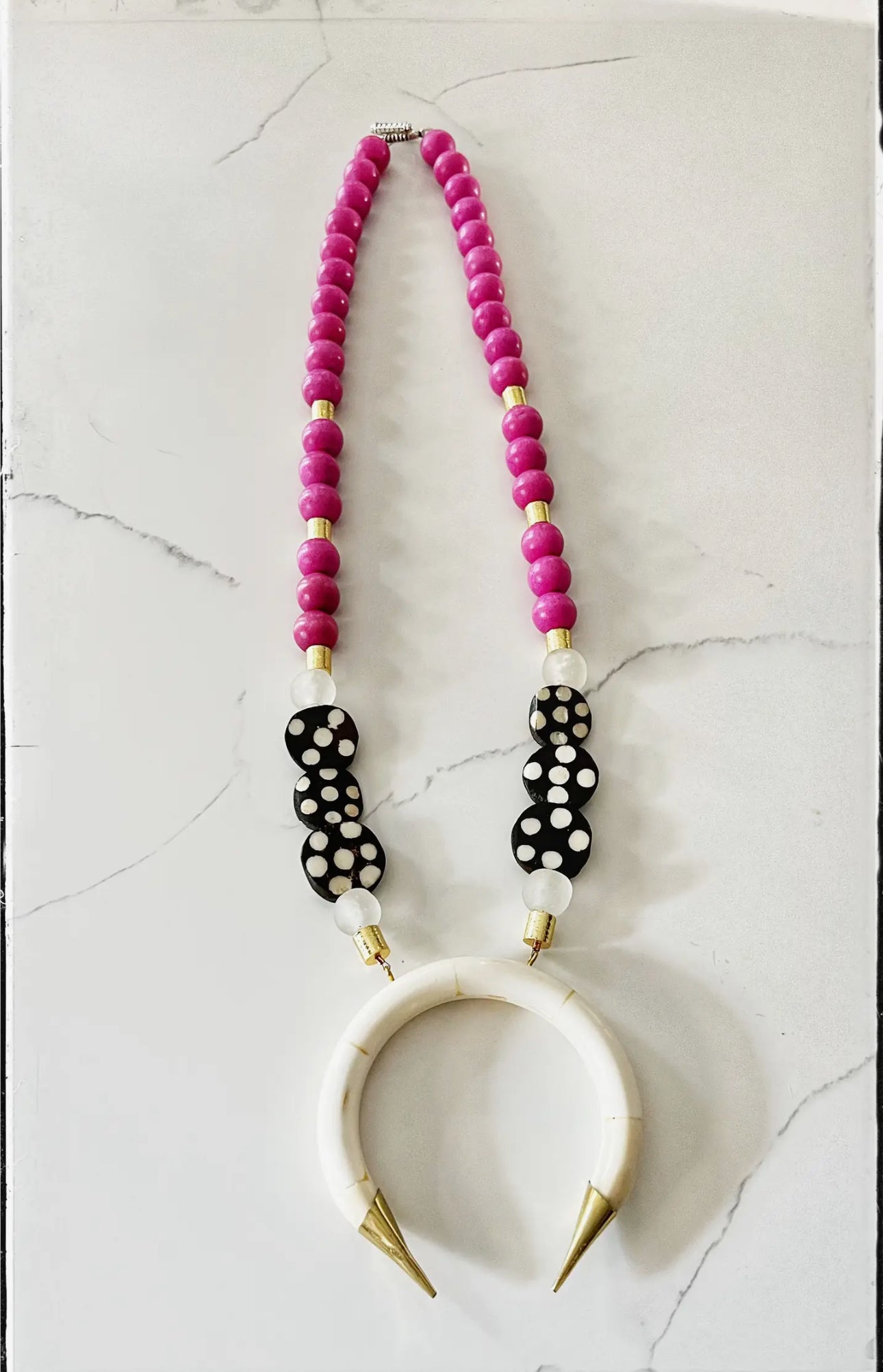 Wood and Bone Necklace