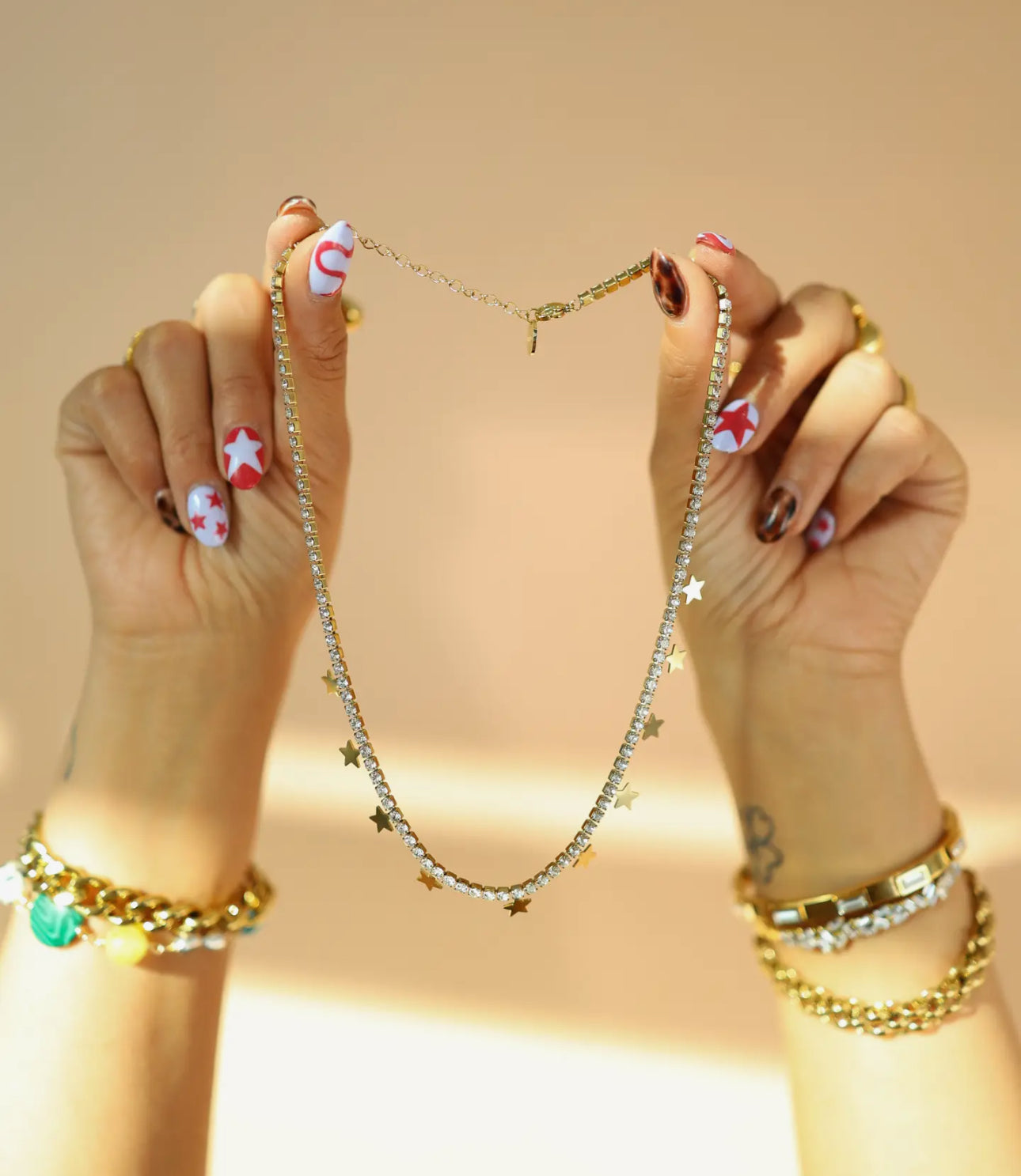 Star Tennis Necklace
