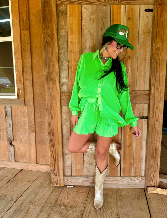 Cosmo Green Matching Set