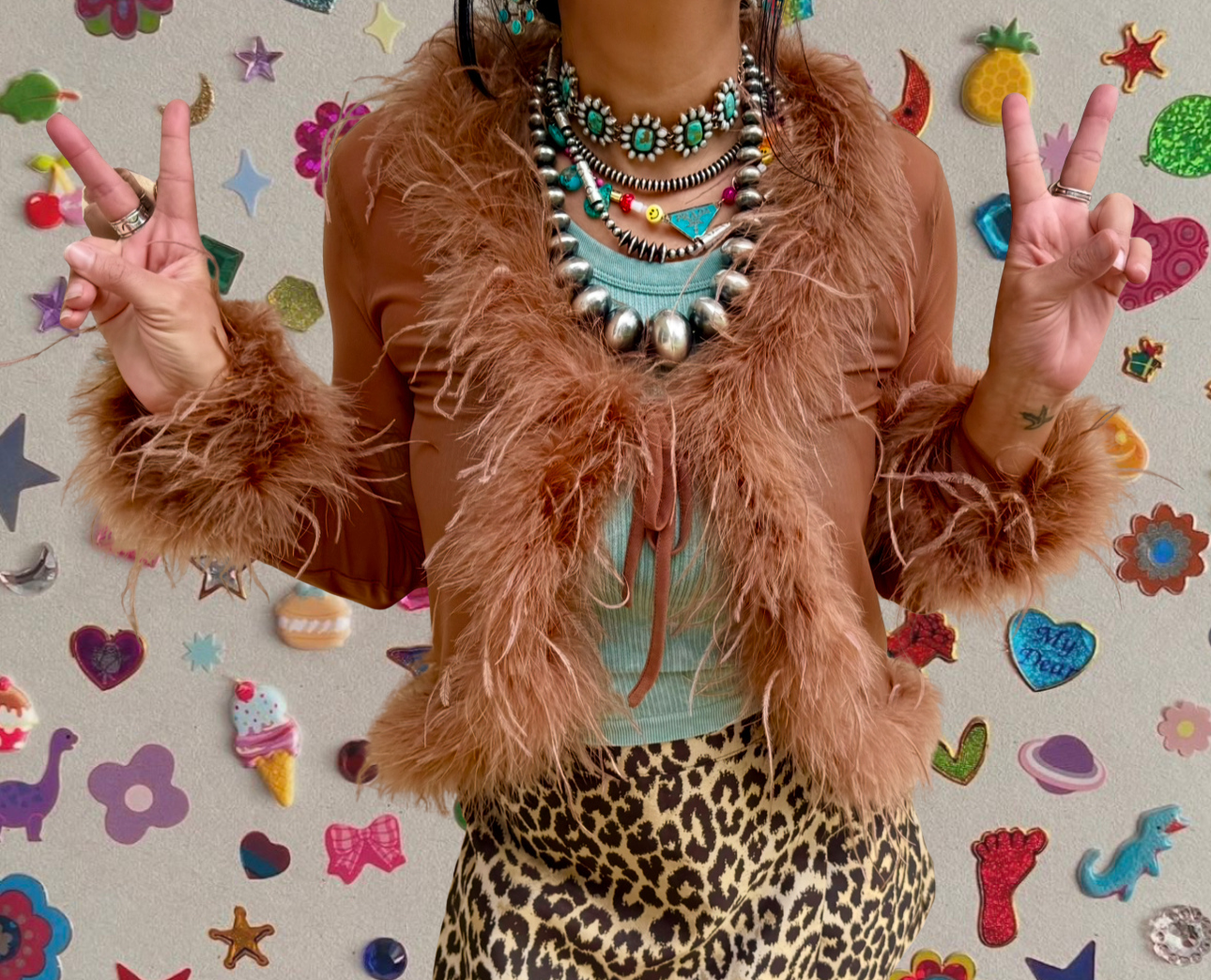 Wild Child Feather Top