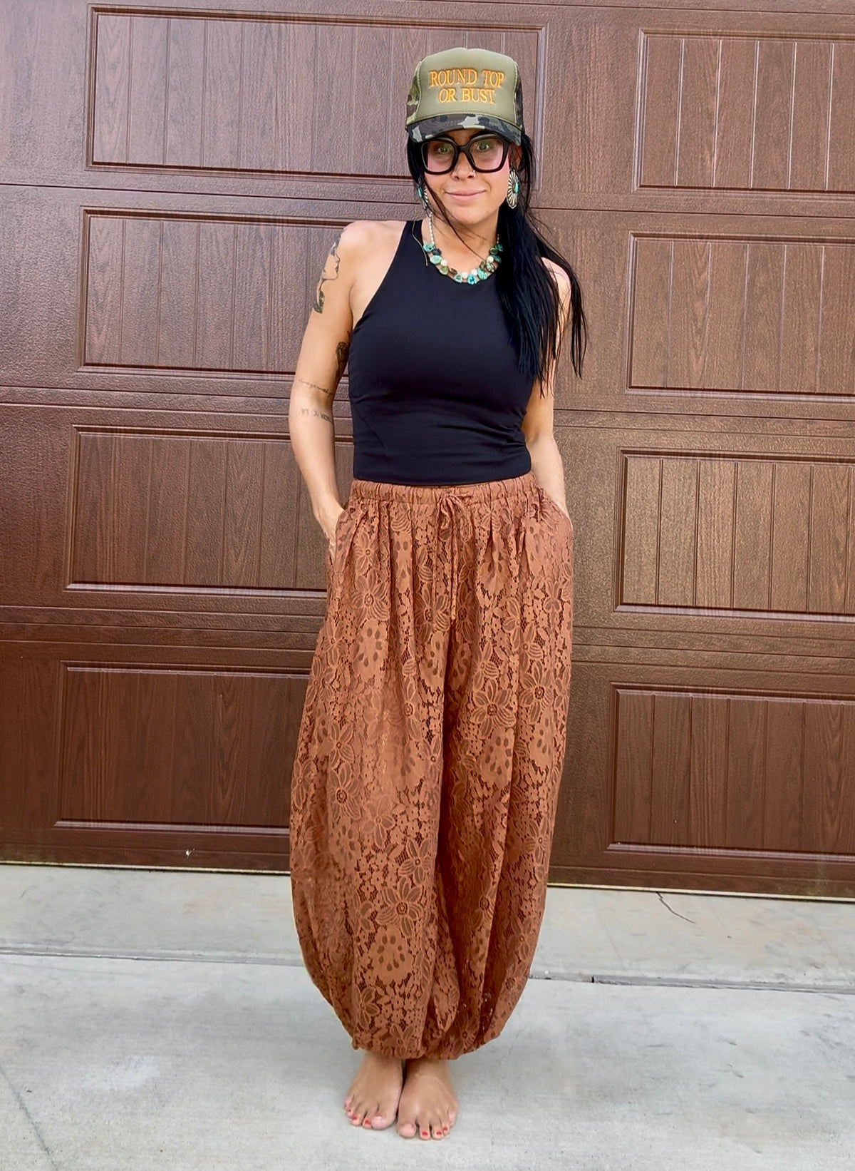 Lace Balloon Pants