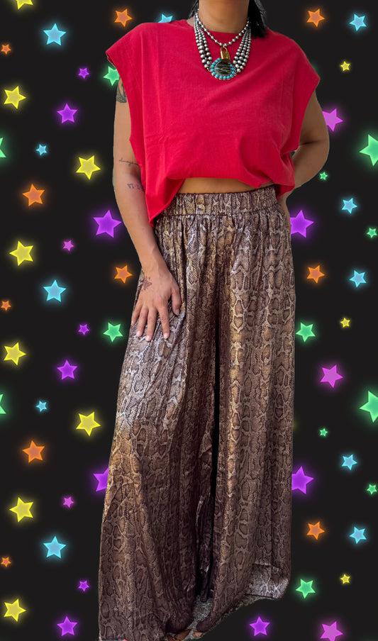 Snake Metallic Pants
