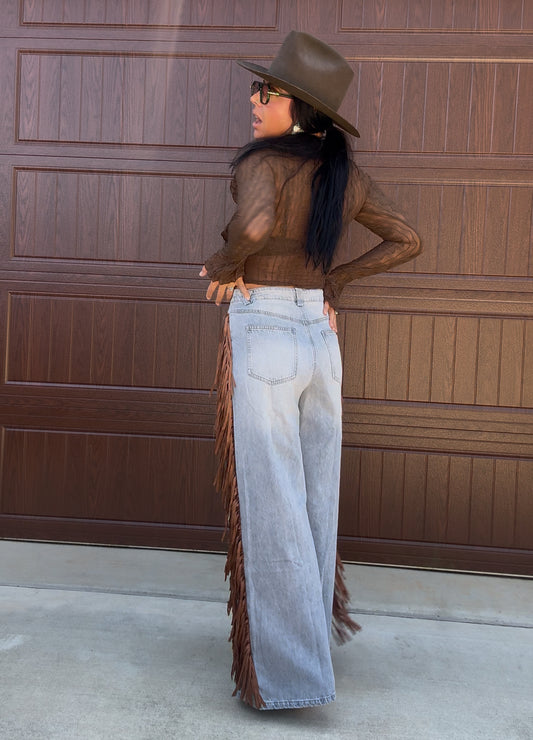 Fringe Denim britches