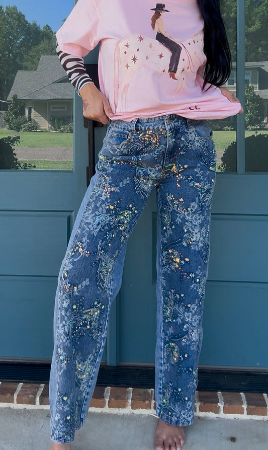 Sequined Denim