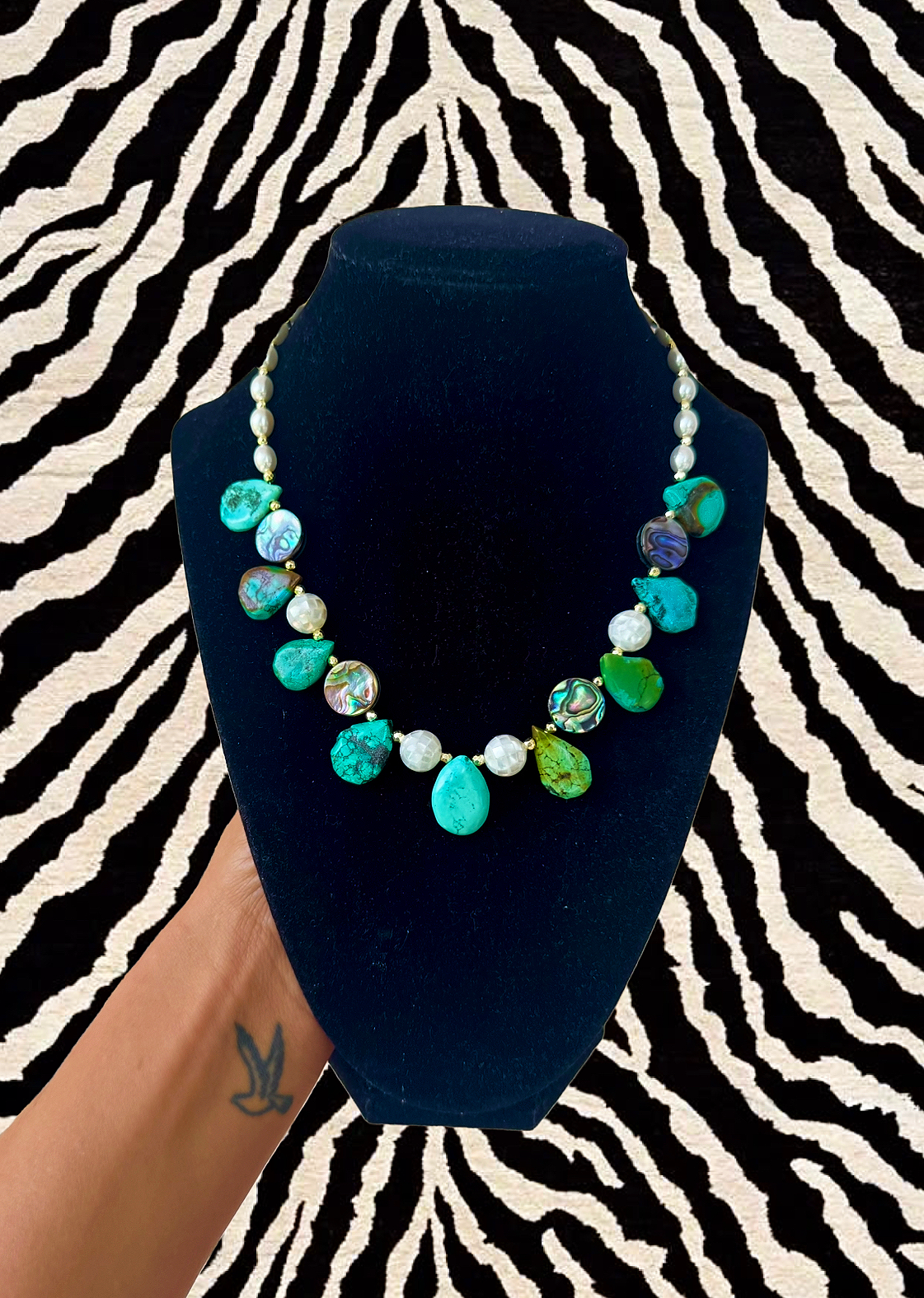Turquoise Teardrop Necklace