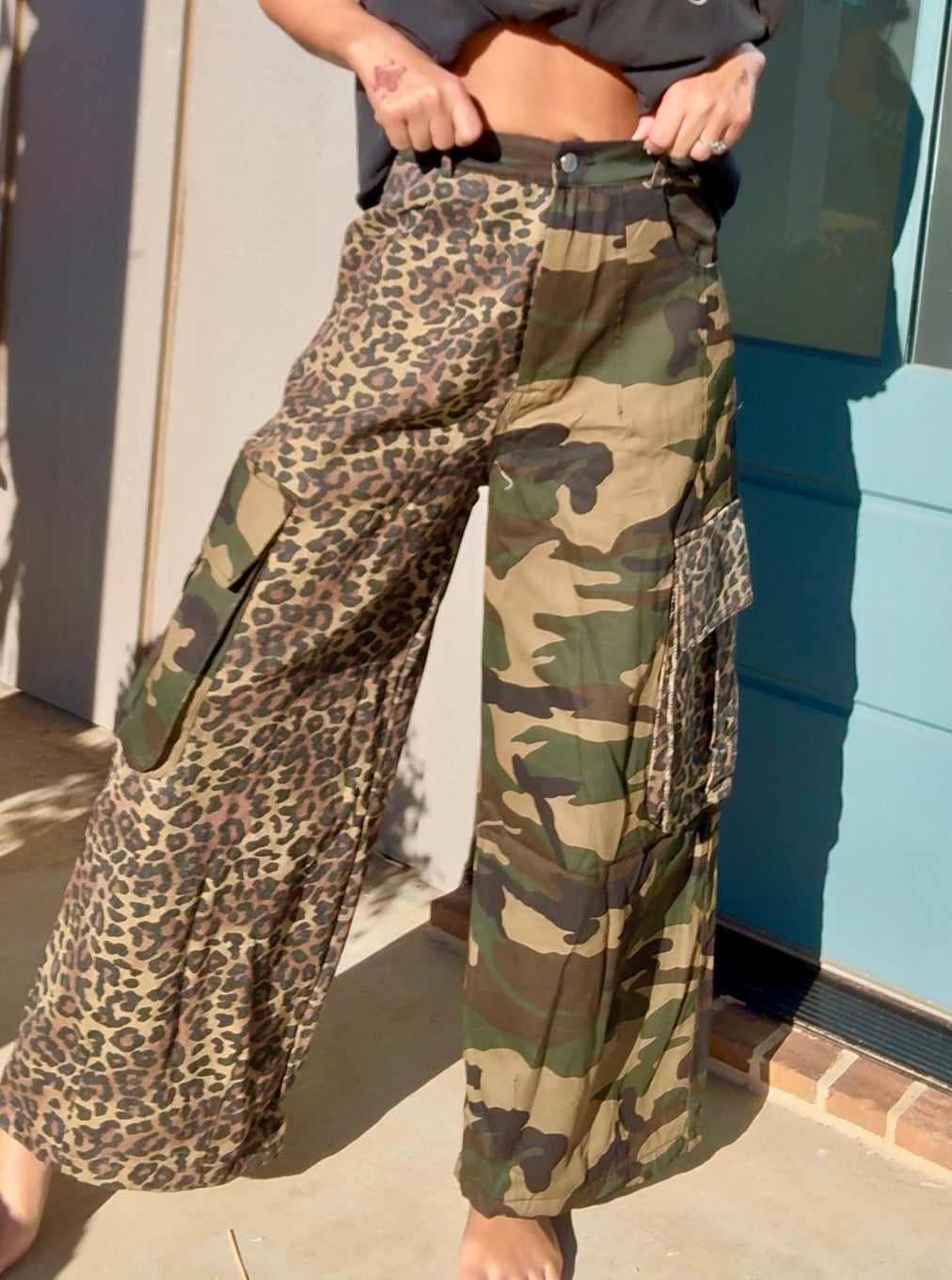 Camo and Cheetah Pants