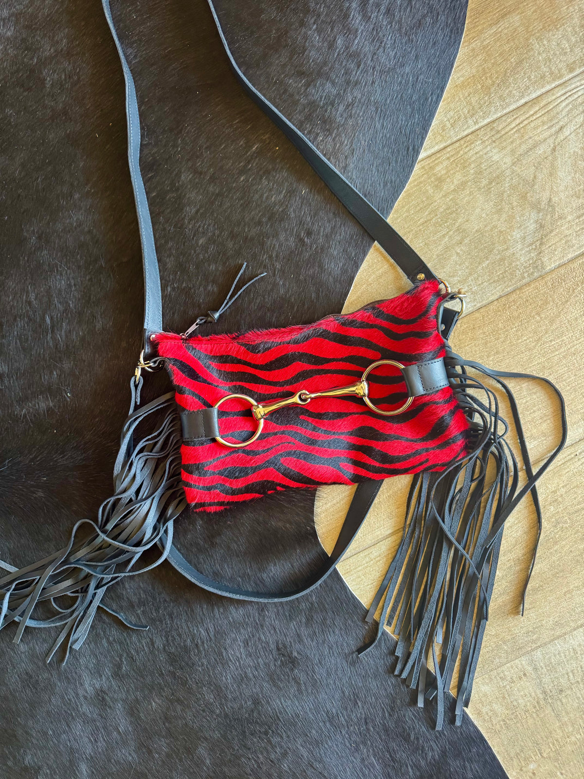 Red Zebra Purse