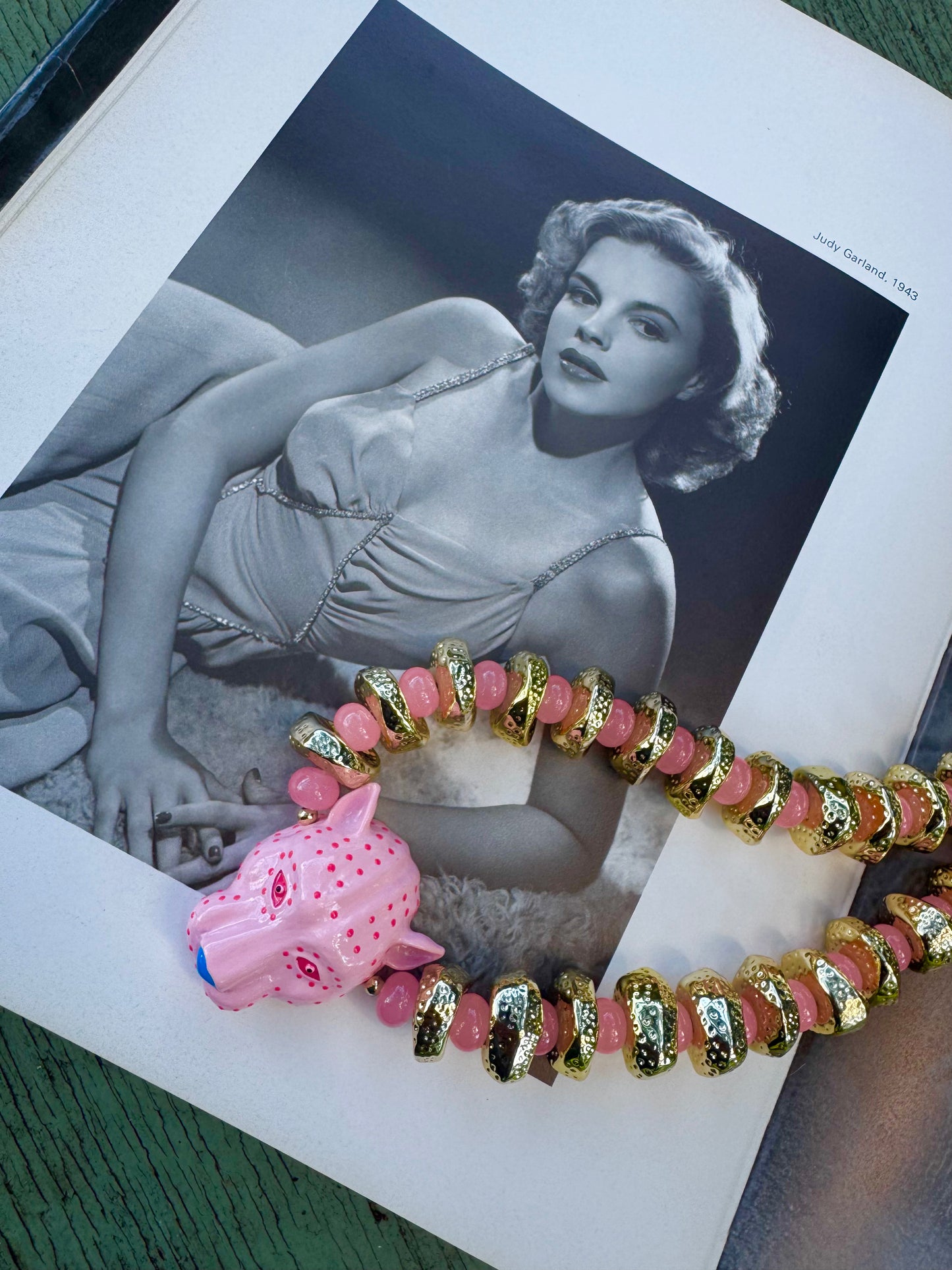 Pink Tiger Necklace