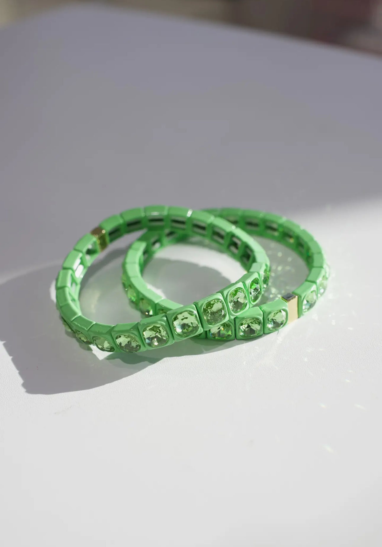 Green Stretch Bracelet