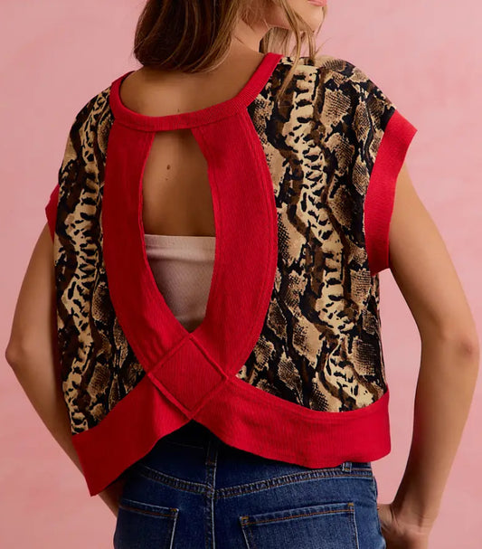 Snake Print Top