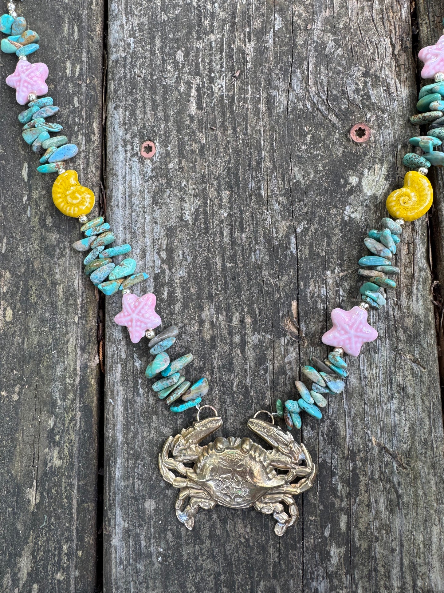 Crab Pendant Necklace
