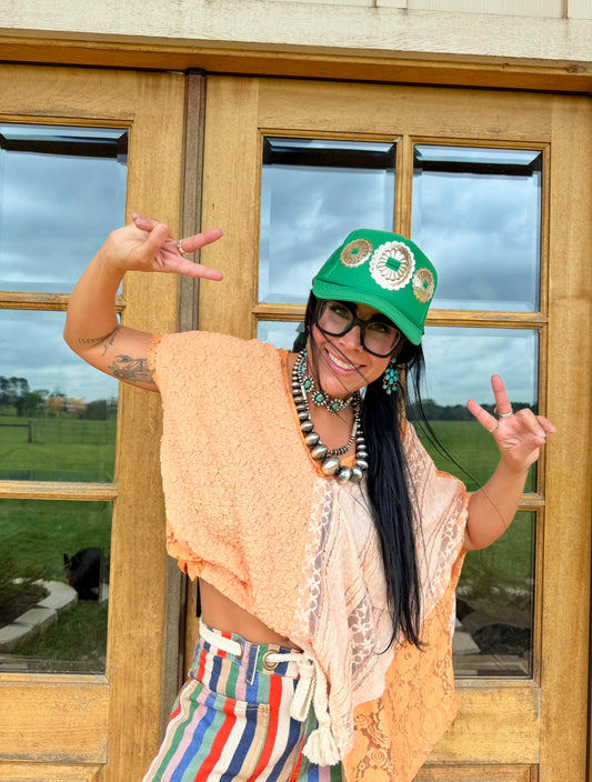 Peachy Keen Lace Top